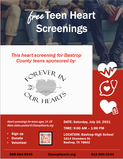 Information about Free Teen Heart Screenings